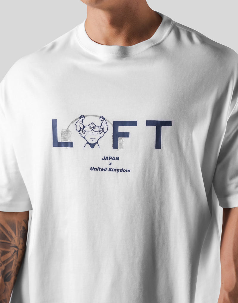 LÝFT × Power House Gym Big T-Shirt - White
