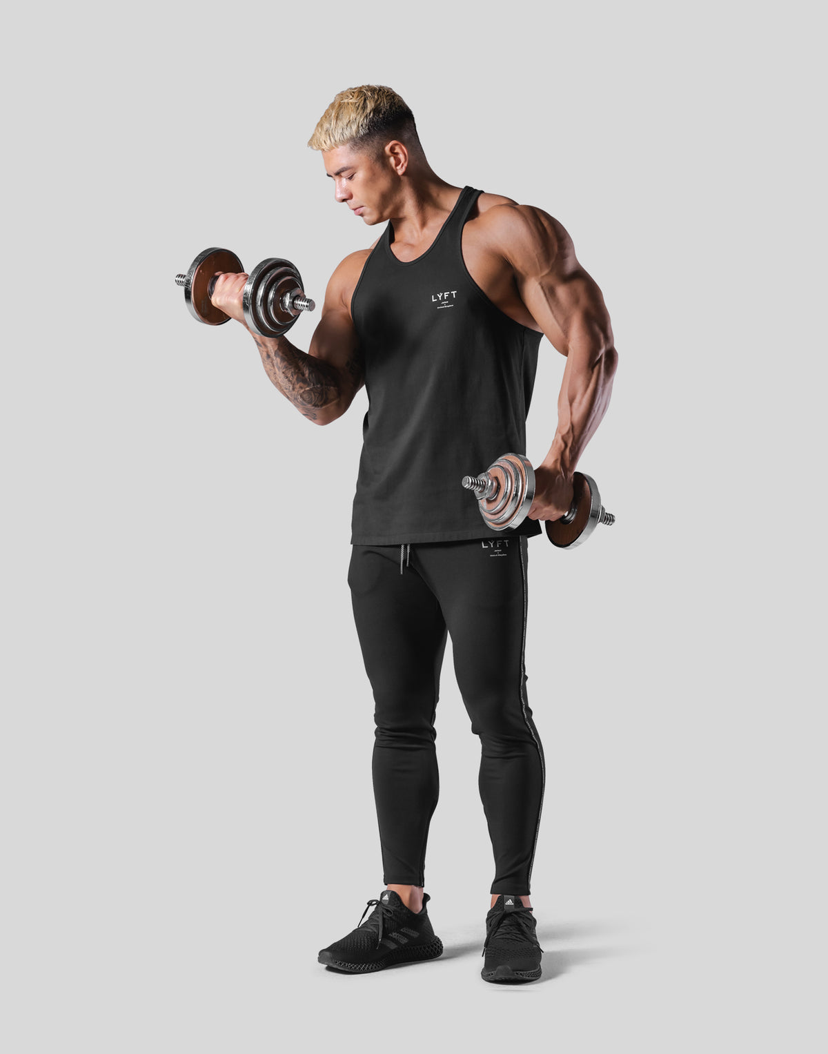 Back Emblem Training Tanktop - Black