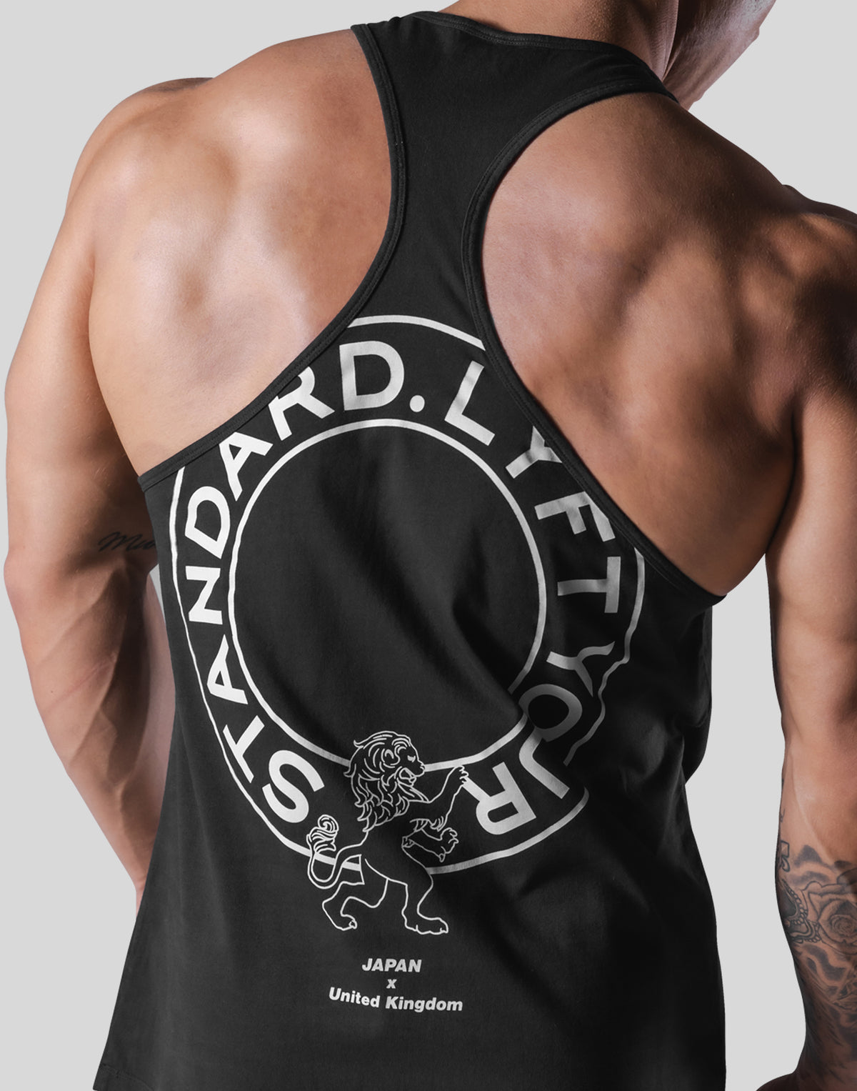 Back Emblem Training Tanktop - Black