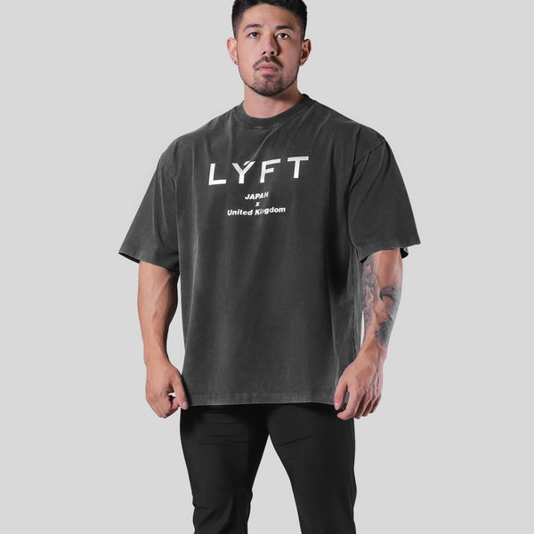 LÝFT Vintage Big T-Shirt - Black