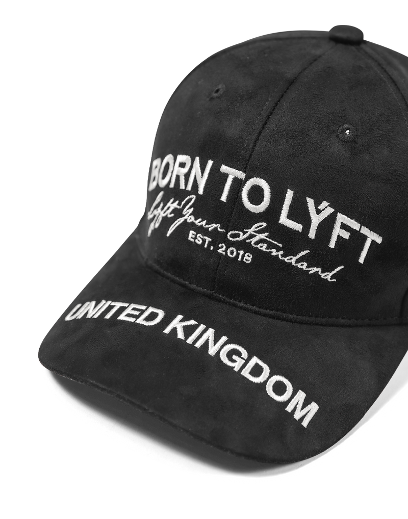 Born To LÝFT Suede Cap - Black