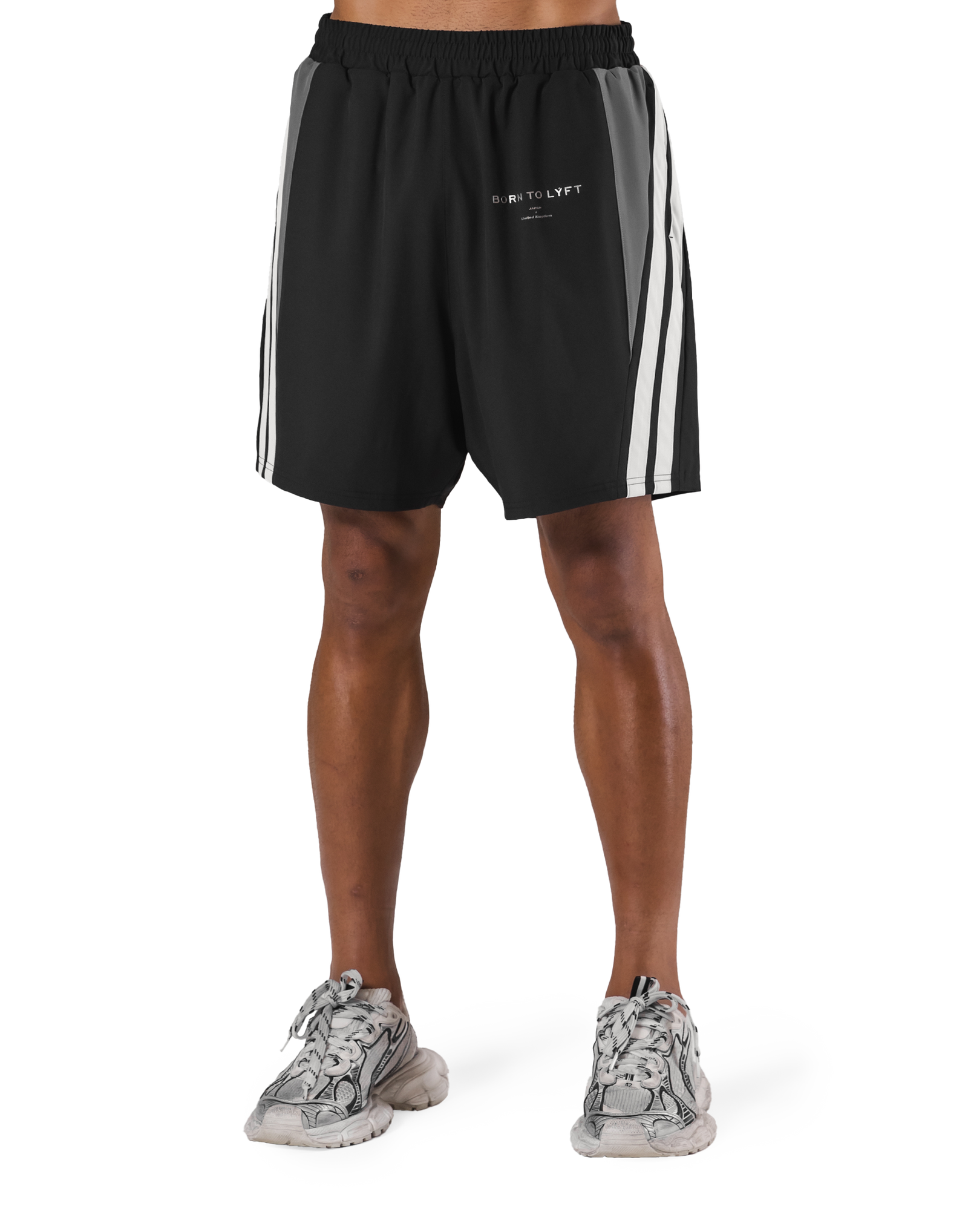 2Line Wide Shorts - Black – LÝFT 2Line Wide Shorts - Black – LÝFT