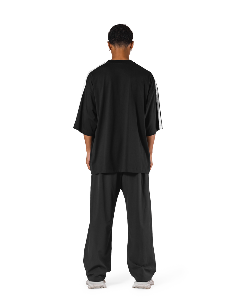 Shoulder Line Extra Big T-Shirt - Black