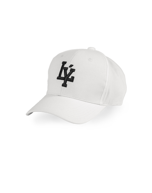 LÝ Logo Baseball Cap - White