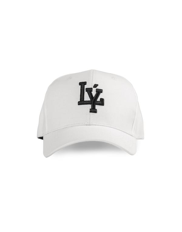 LÝ Logo Baseball Cap - White