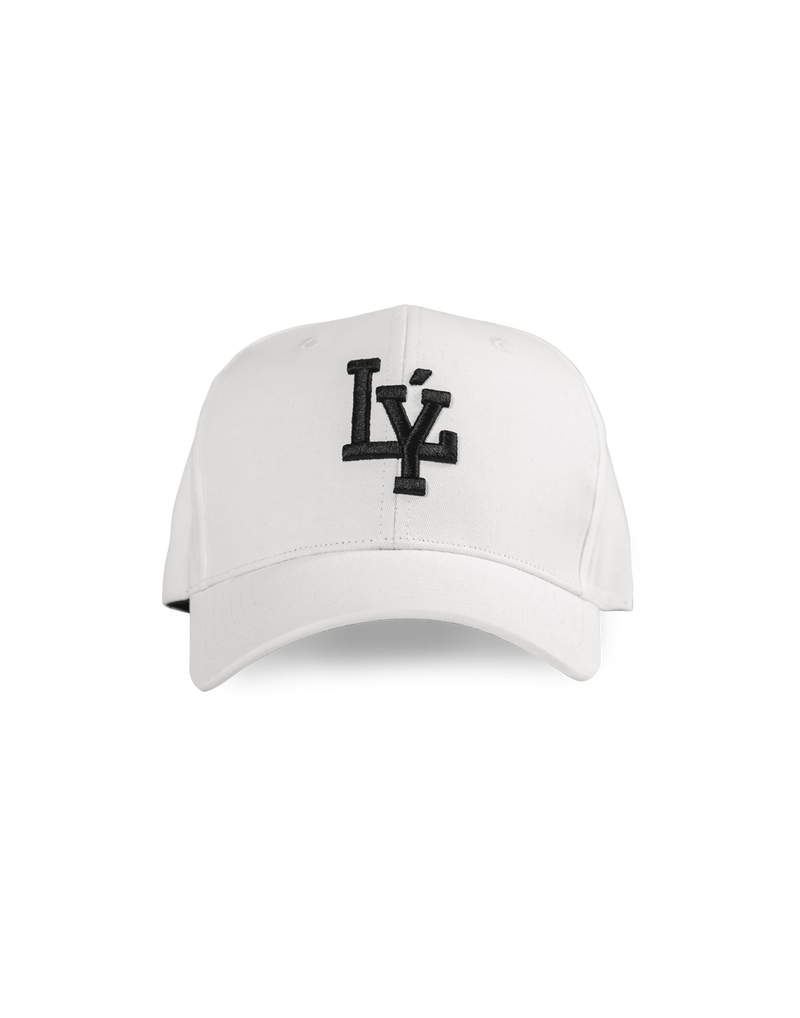 LÝ Logo Baseball Cap - White