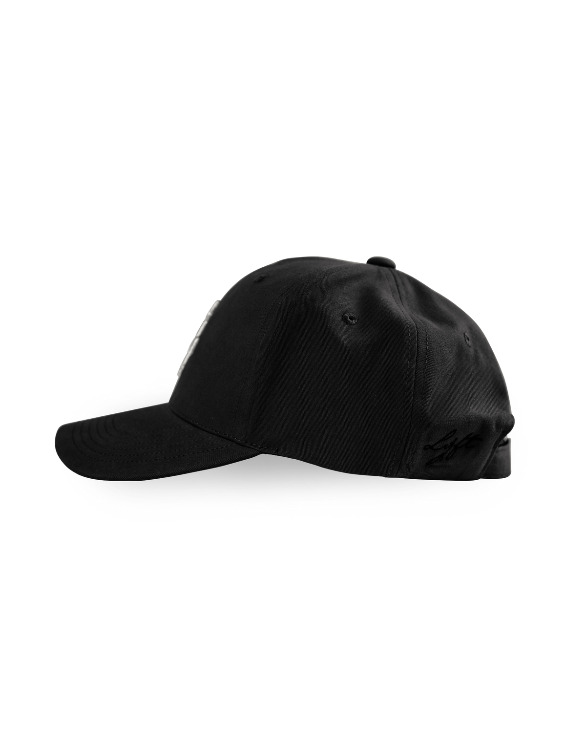 Embroidered LÝ Logo Cap - Black