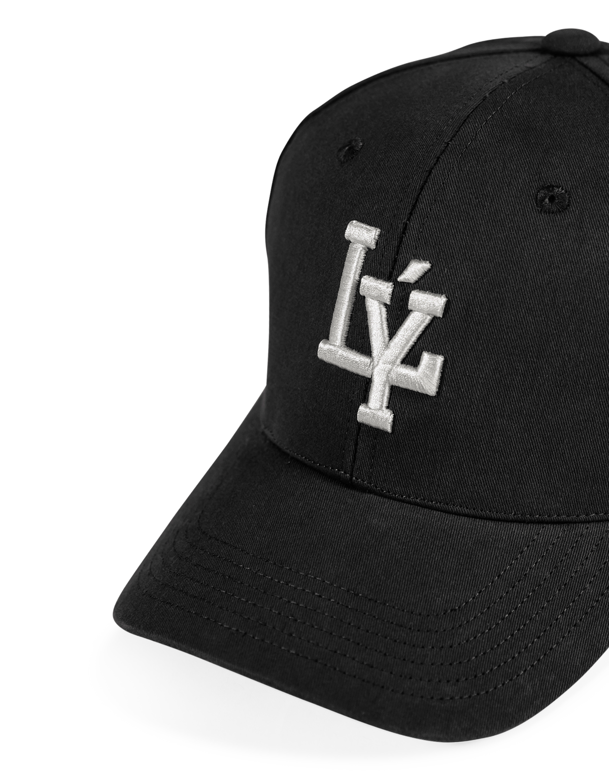 Embroidered LÝ Logo Cap - Black