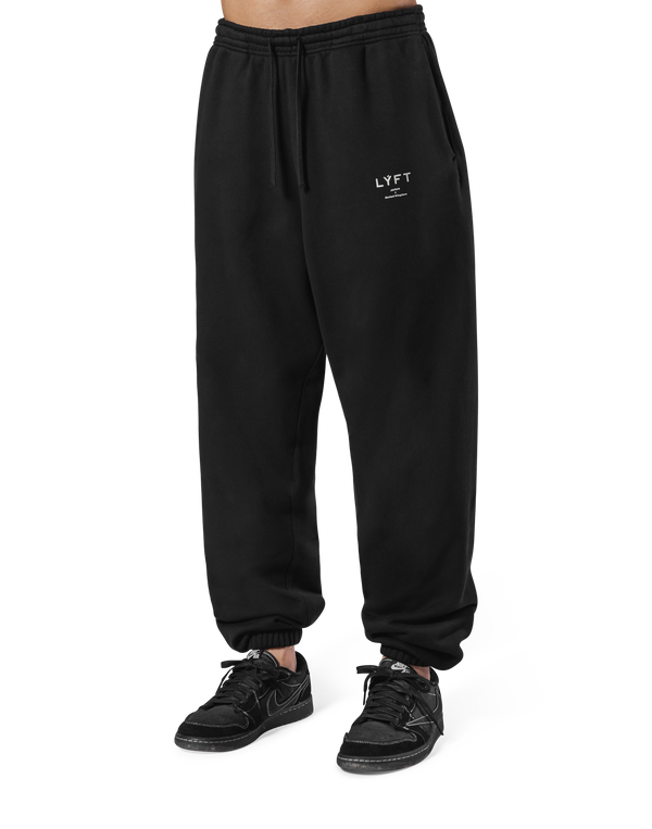 Relax Fit Sweat Pants - Black