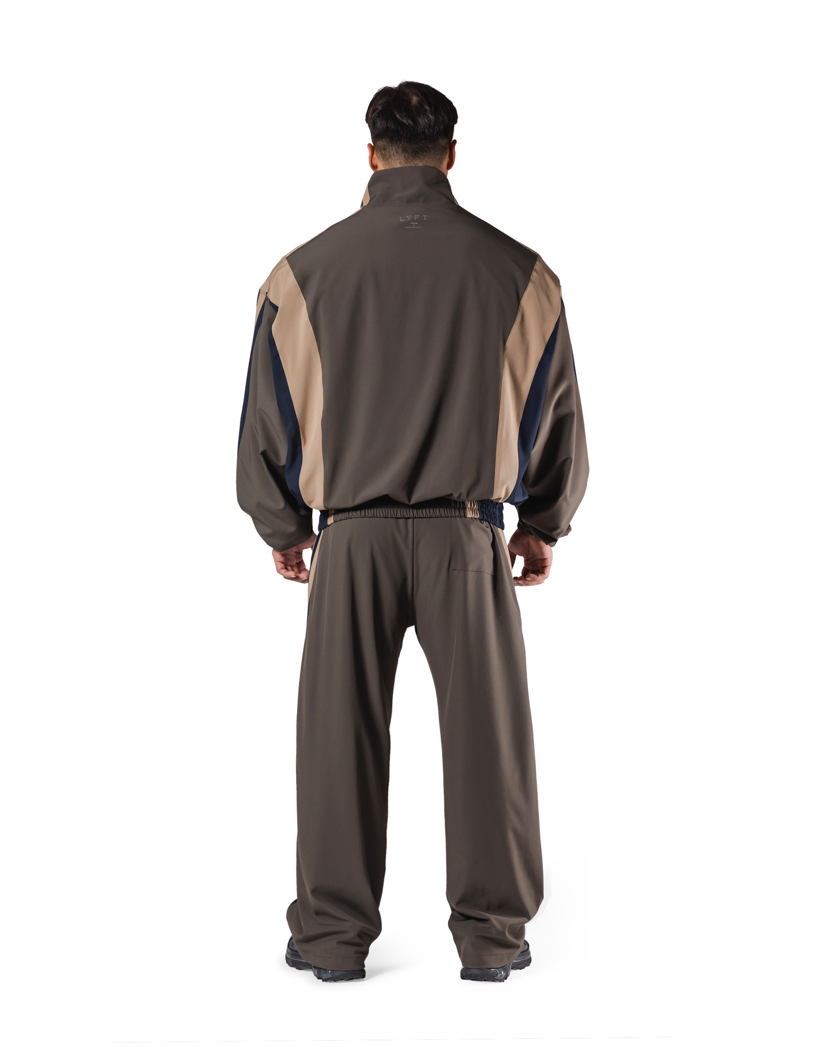 2LINE OVERSIZE TRACK JACKET - BROWN 2LINE OVERSIZE TRACK JACKET - BROWN