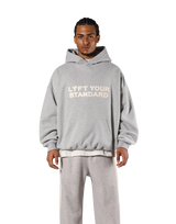 Pile Wappen Oversize Hoodie - Grey