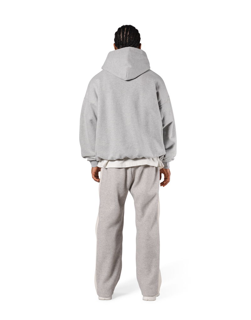 Pile Wappen Oversize Hoodie - Grey