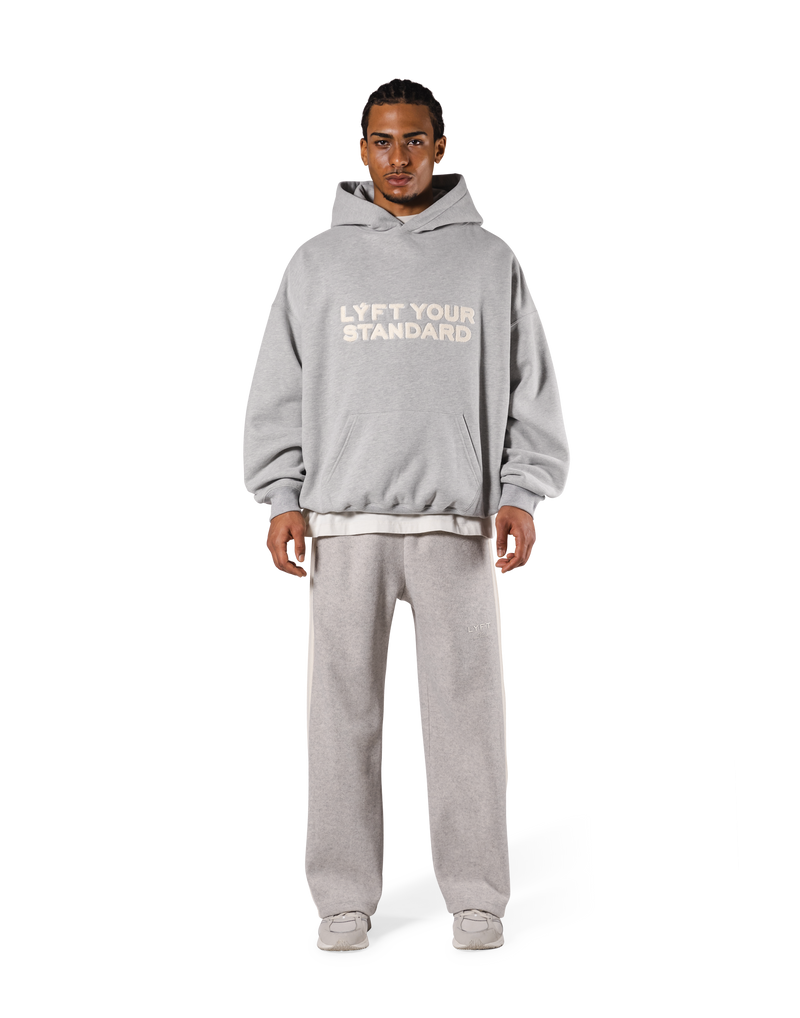 Pile Wappen Oversize Hoodie - Grey