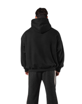 Pile Wappen Oversize Hoodie - Black