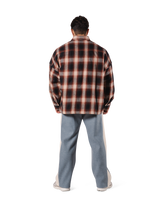 Oversize Flannel Shirt - Red