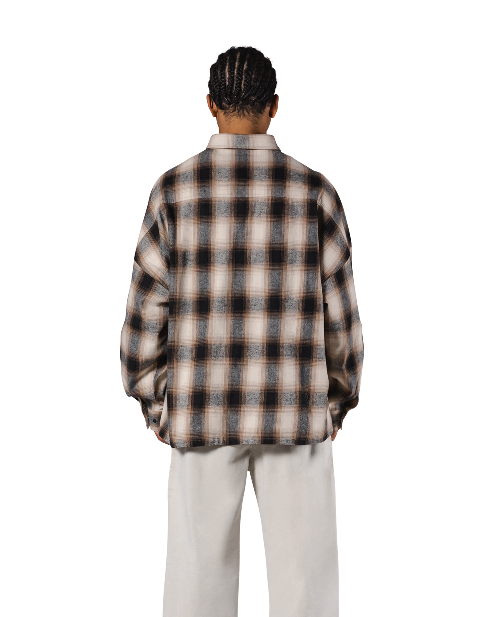 Oversize Flannel Shirt - Brown – LÝFT
