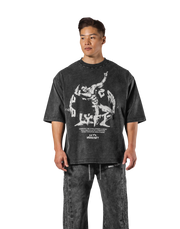 Legend Graphic Vintage Extra Big T-Shirt - Black