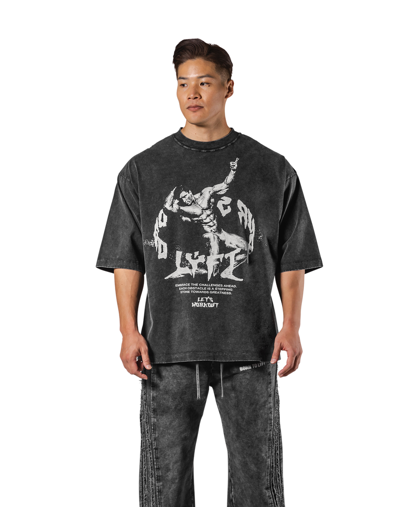 Legend Graphic Vintage Extra Big T-Shirt - Black – LÝFT Legend Graphic Vintage Extra Big T-Shirt - Black – LÝFT