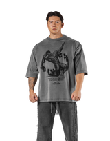 Legend Graphic Vintage Extra Big T-Shirt - Grey