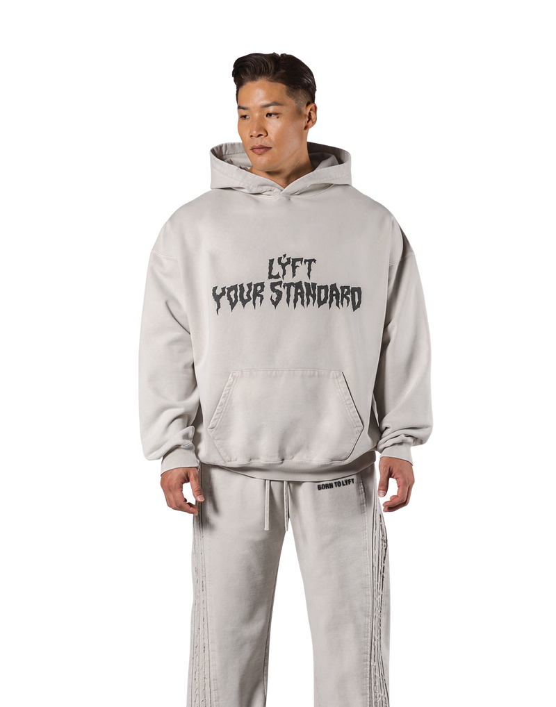 LYFT スプラッシュリングビンテージフーディー D.グレー Mサイズ Splash Ring Vintage Oversize Hoodie - Ivory – LÝFT
