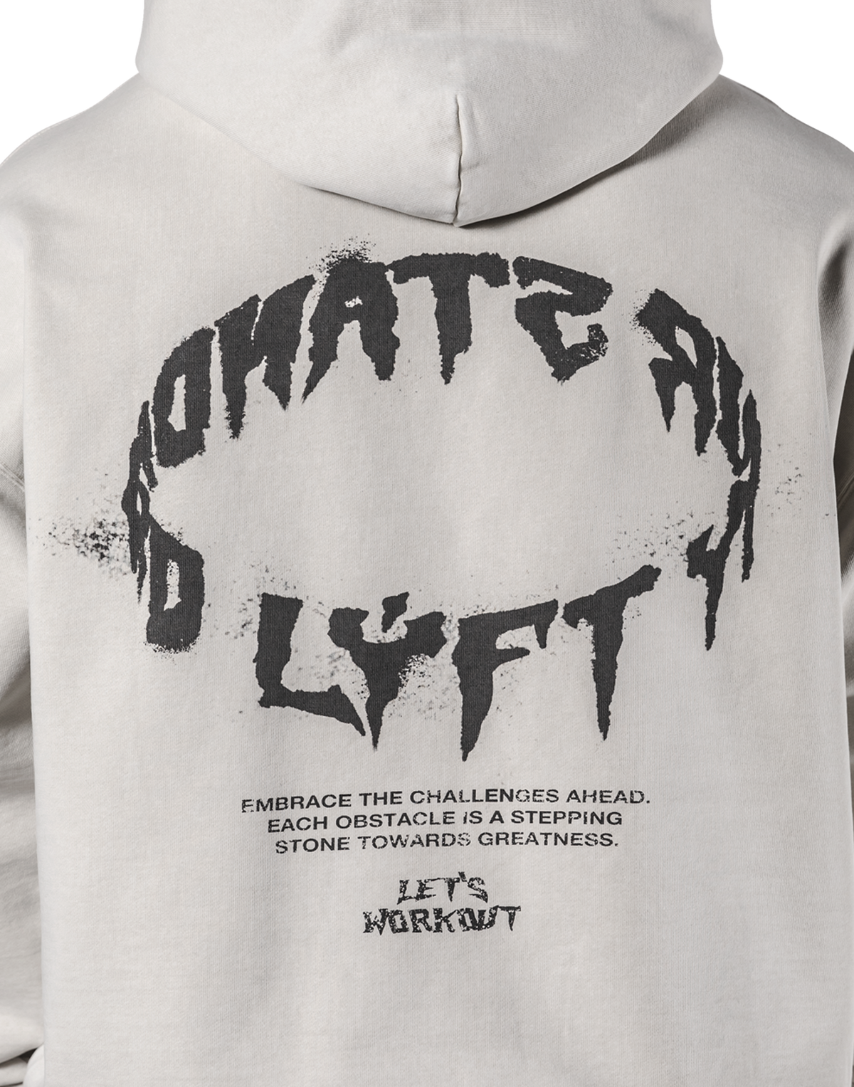 Splash Ring Vintage Oversize Hoodie - Ivory – LÝFT