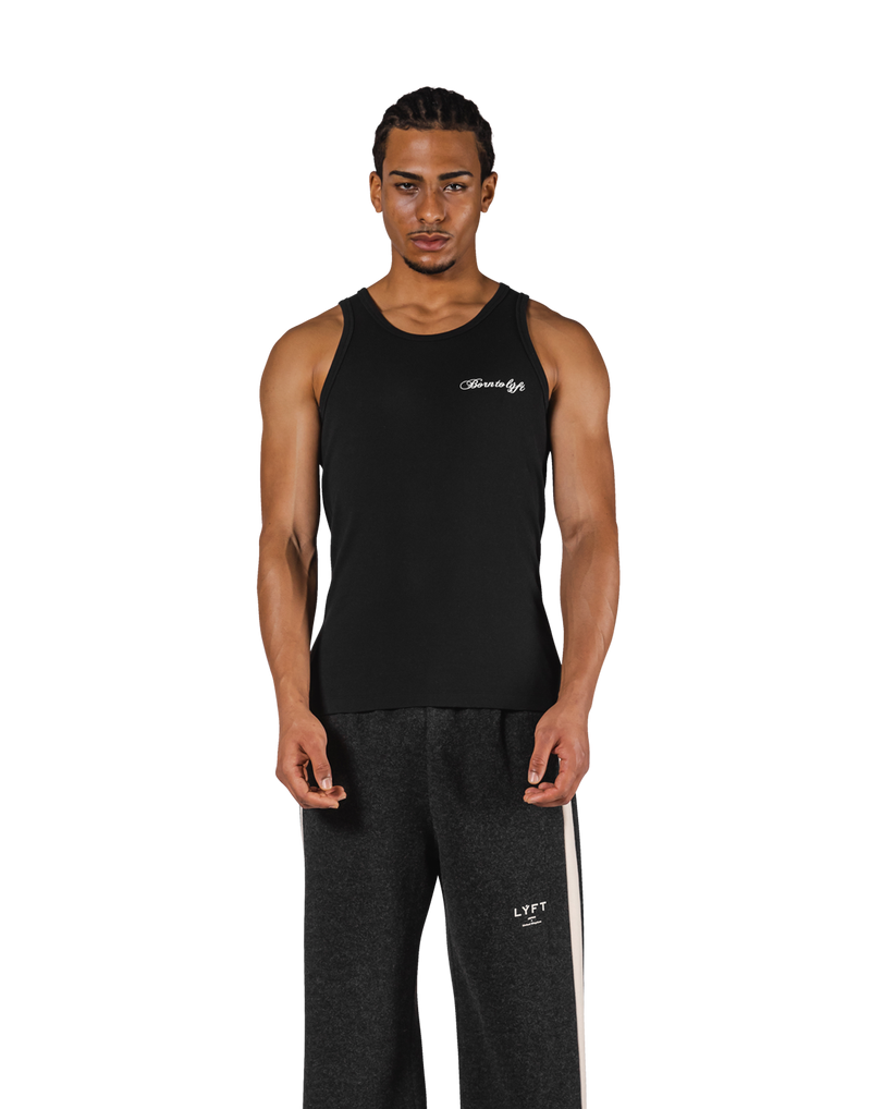 Original Ribbed Tanktop - Black – LÝFT Original Ribbed Tanktop - Black – LÝFT