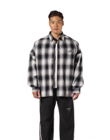 Oversize Flannel Shirt - Black