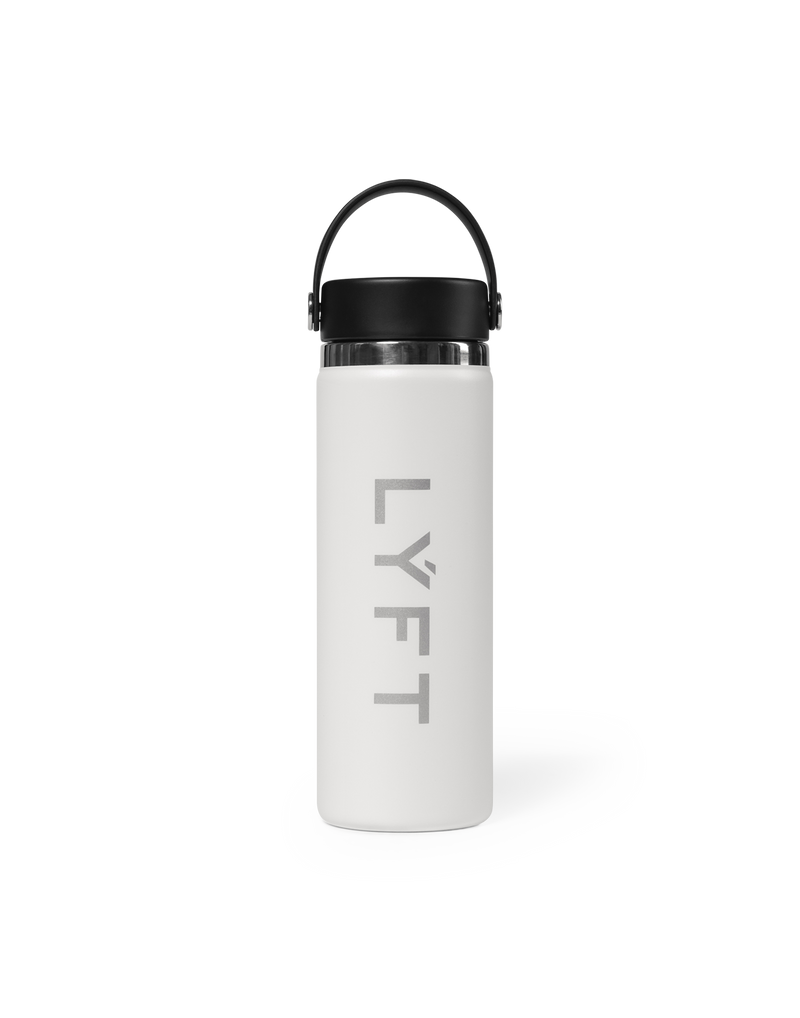 LÝFT × Hydro Flask Wide Mouth 20oz - White