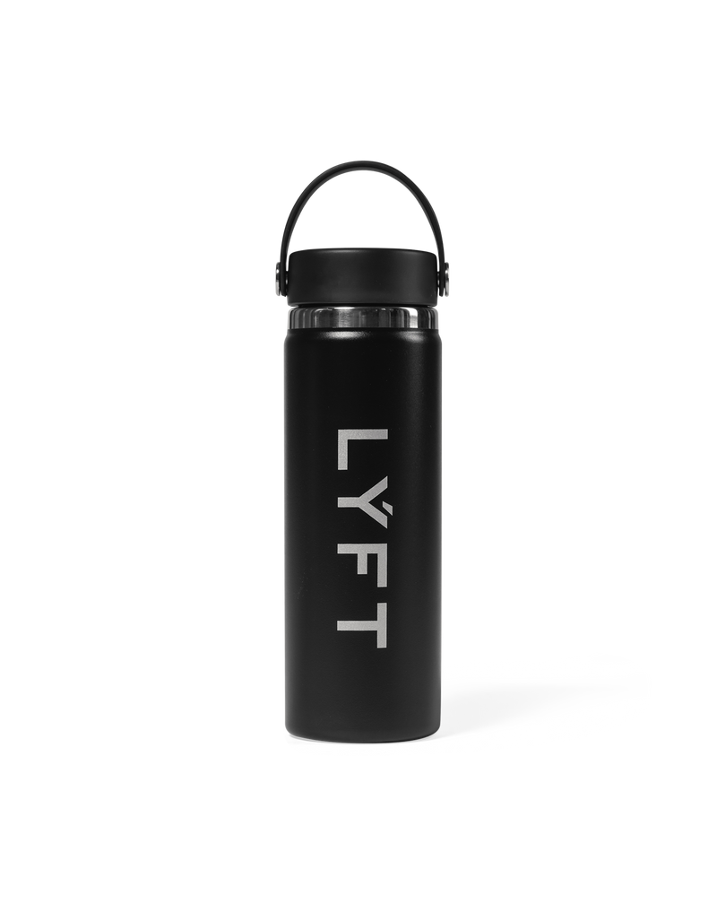 LÝFT × Hydro Flask Wide Mouth 20oz - Black