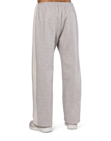 Wide Line Wool Like Pants - Grey