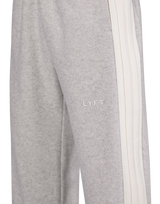 Wide Line Wool Like Pants - Grey