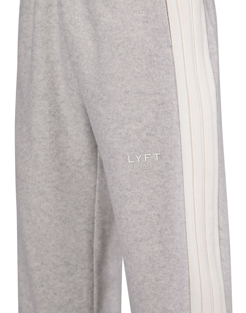 Wide Line Wool Like Pants - Grey