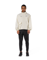 Basic Nylon Zip Up Jacket - Ivory