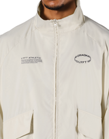 Basic Nylon Zip Up Jacket - Ivory