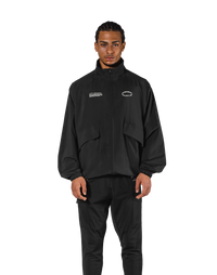 Basic Nylon Zip Up Jacket - Black – LÝFT Basic Nylon Zip Up Jacket - Black – LÝFT