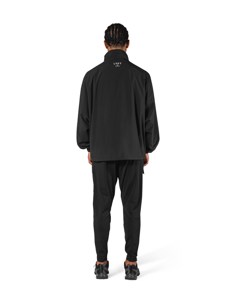 Basic Nylon Zip Up Jacket - Black – LÝFT Basic Nylon Zip Up Jacket - Black – LÝFT