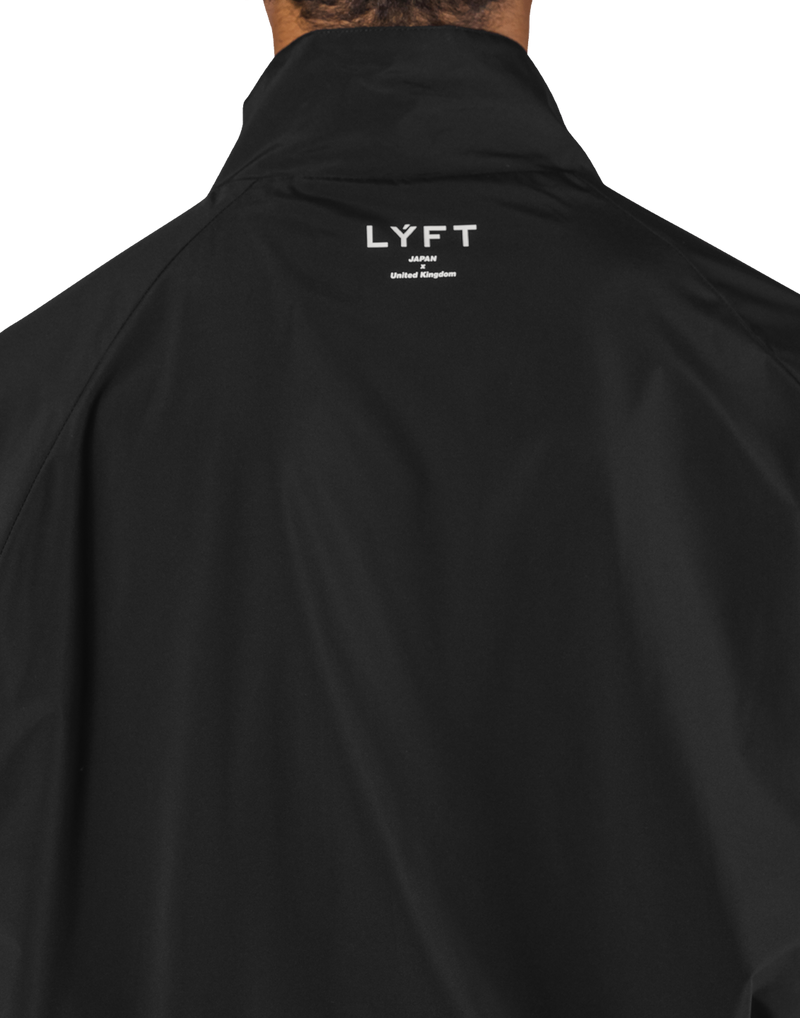 Basic Nylon Zip Up Jacket - Black – LÝFT Basic Nylon Zip Up Jacket - Black – LÝFT