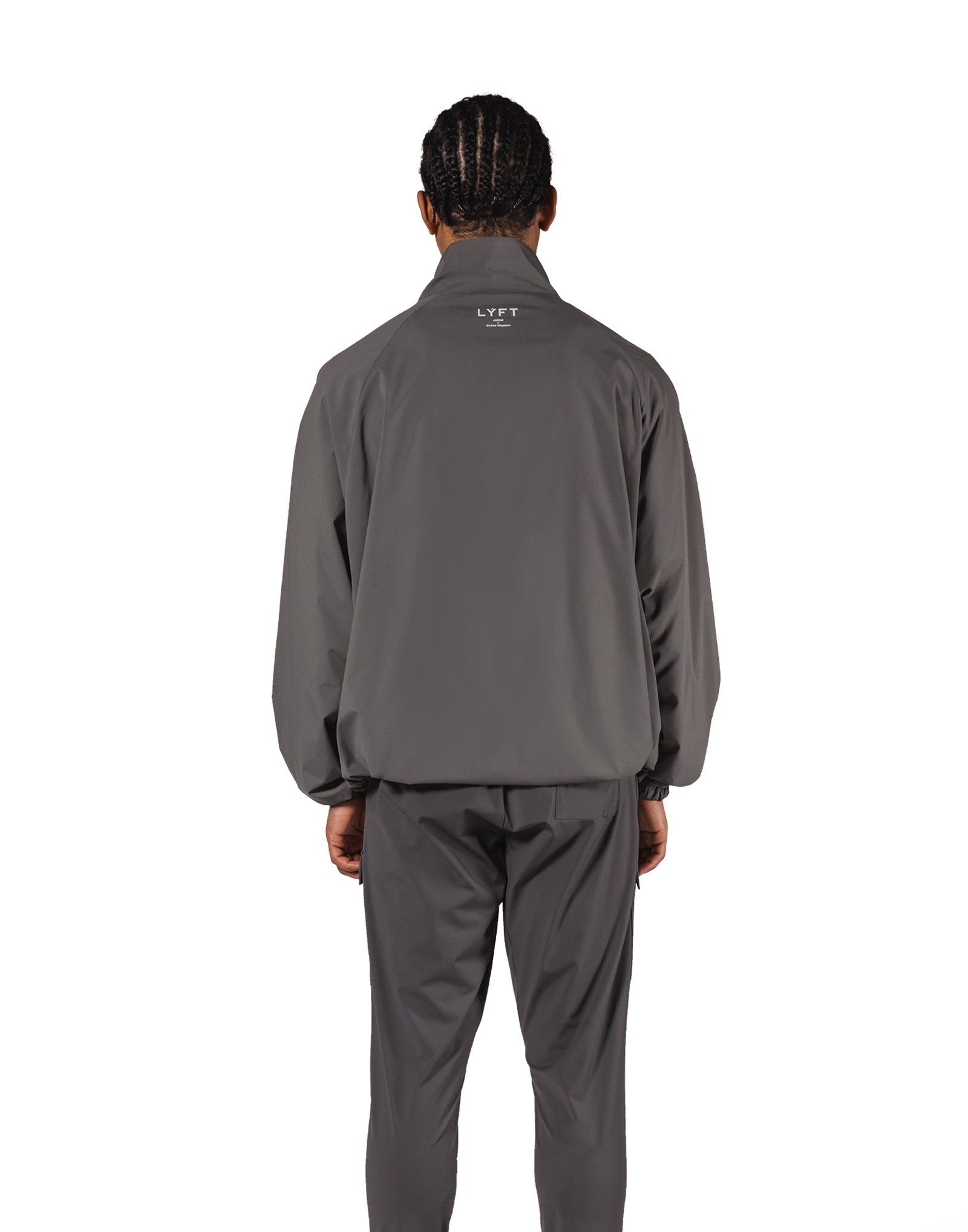 Basic Nylon Zip Up Jacket - D.Grey – LÝFT Basic Nylon Zip Up Jacket - D.Grey – LÝFT