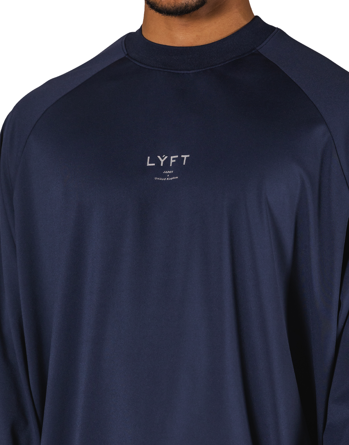 2-Way Stretch Relaxed Pullover Top - Navy