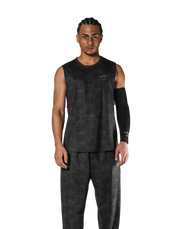 Stretch Loose Fit Tanktop - Black