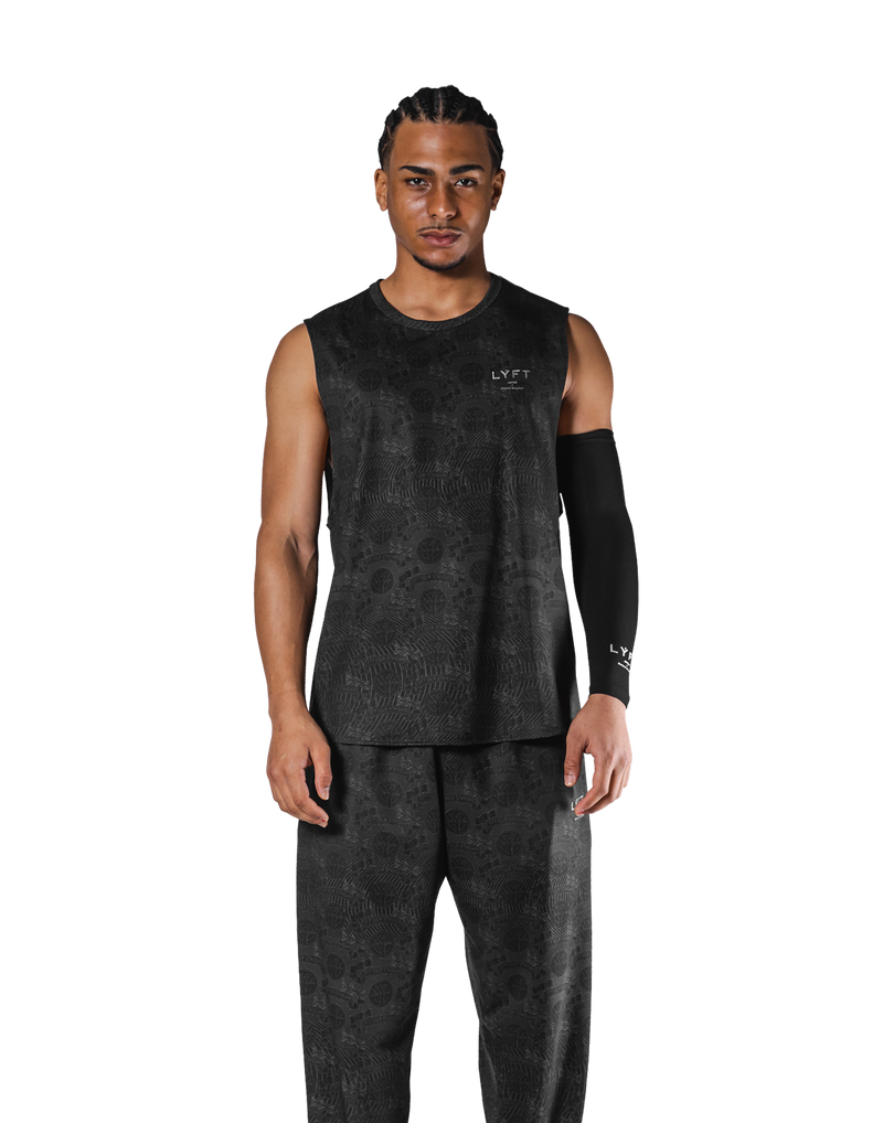 Stretch Loose Fit Tanktop - Black