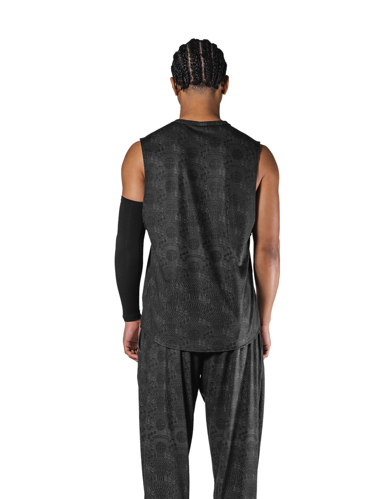 Stretch Loose Fit Tanktop - Black