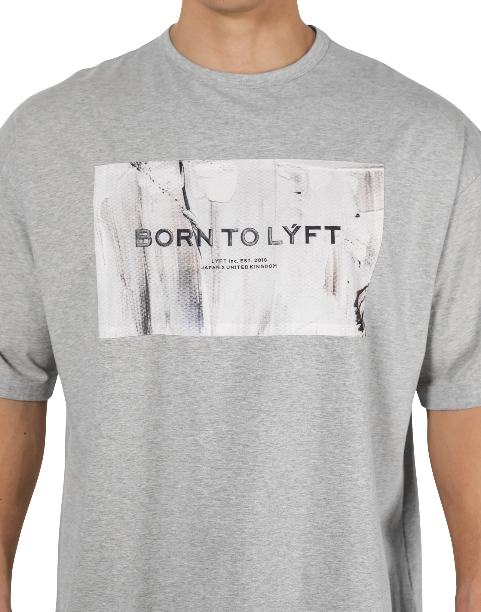 Box Patch Stretch Big T-Shirt - Grey – LÝFT