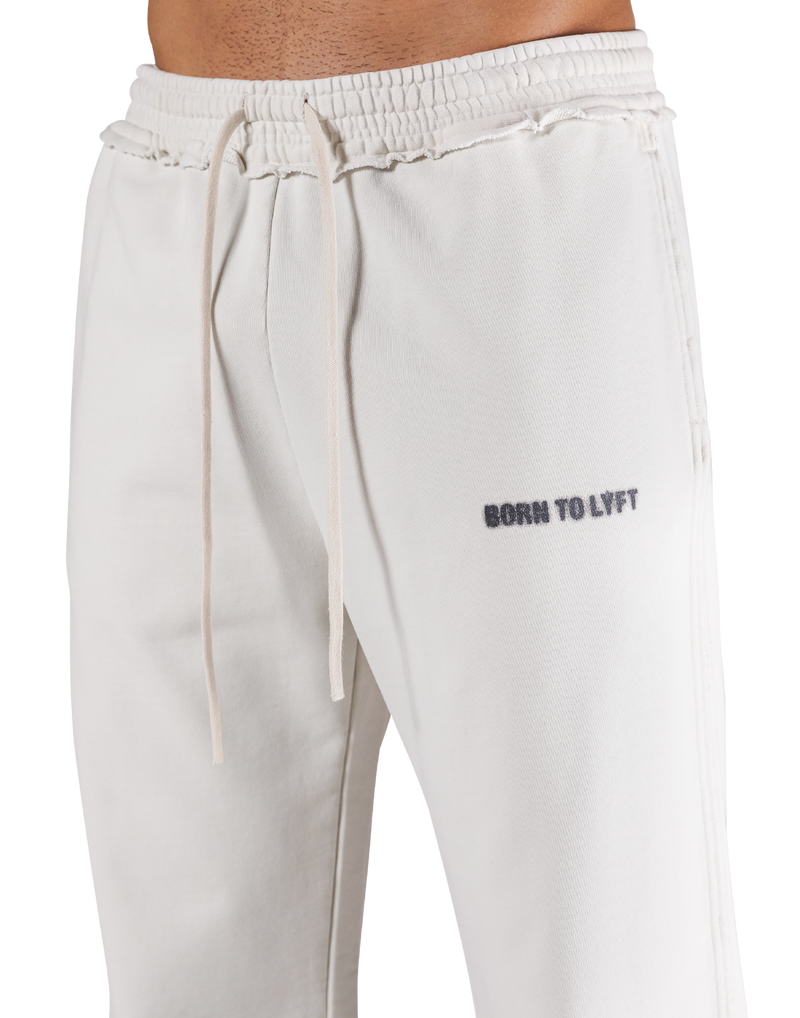 Wide Straight Vintage Sweat Pants - Ivory