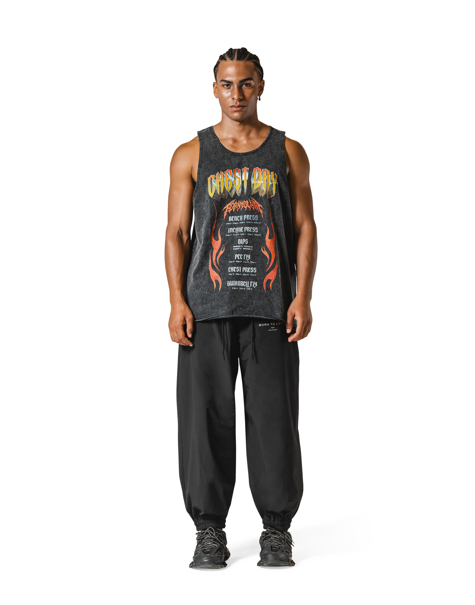 Chest Day Vintage Tanktop - Black – LÝFT