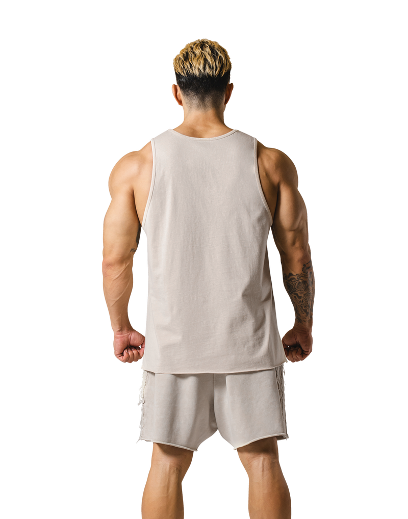 Chest Day Vintage Tanktop - Ivory – LÝFT Chest Day Vintage Tanktop - Ivory – LÝFT