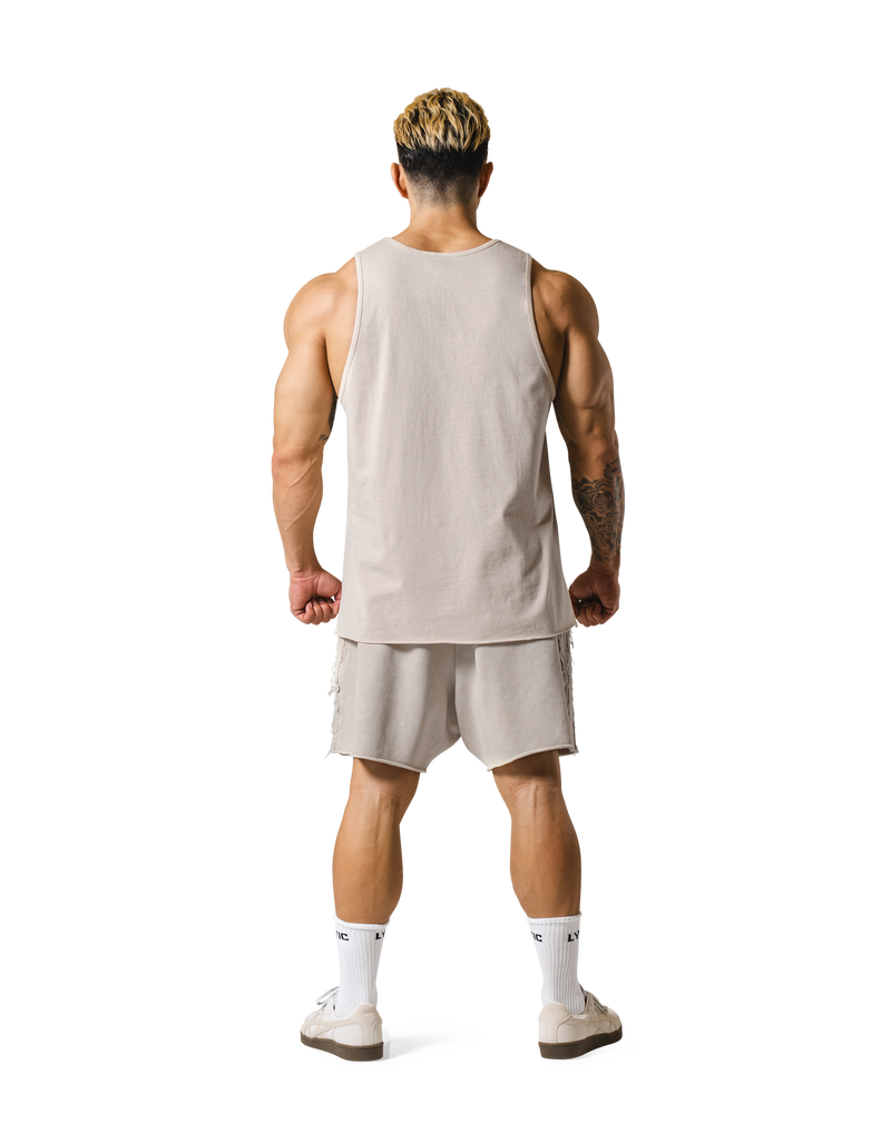 Chest Day Vintage Tanktop - Ivory – LÝFT