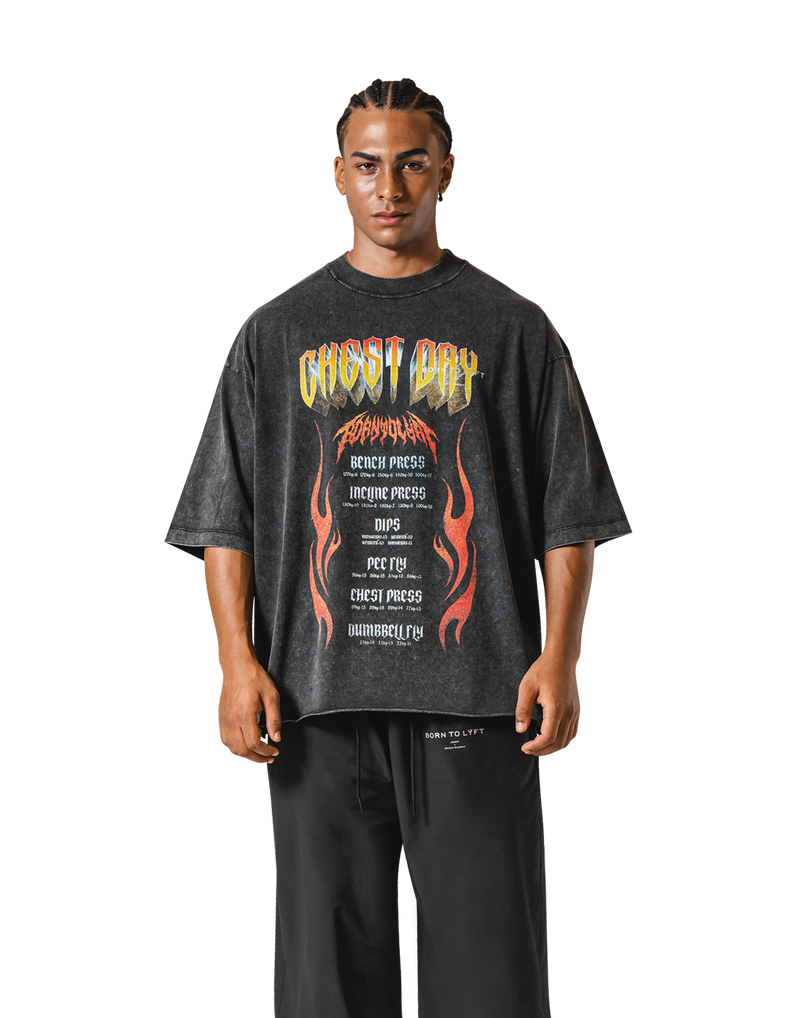 Chest Day Vintage Extra Big T-Shirt – LÝFT Chest Day Vintage Extra Big T-Shirt – LÝFT