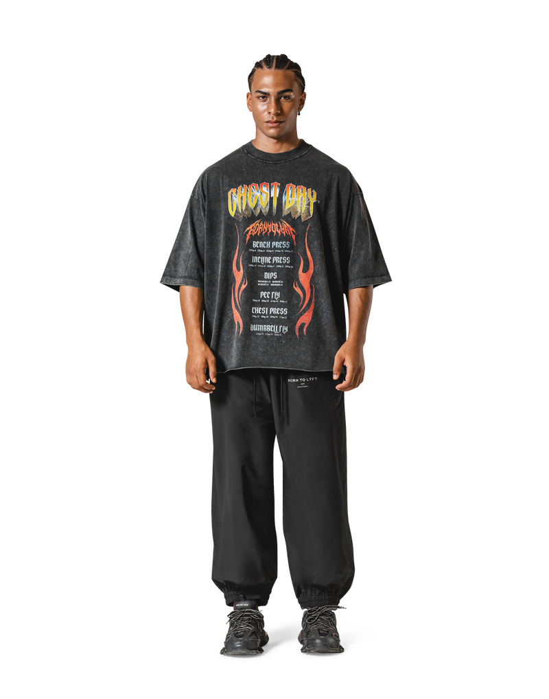 LYFT ダークグレー extraビックtシャツ Fang Graphic Vintage Extra Big T-Shirt - D.Grey – LÝFT