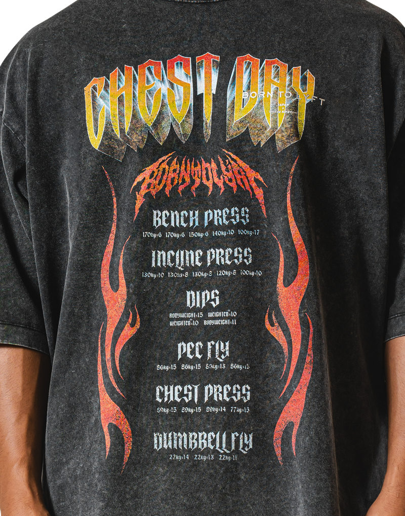 Chest Day Vintage Extra Big T-Shirt – LÝFT Chest Day Vintage Extra Big T-Shirt – LÝFT